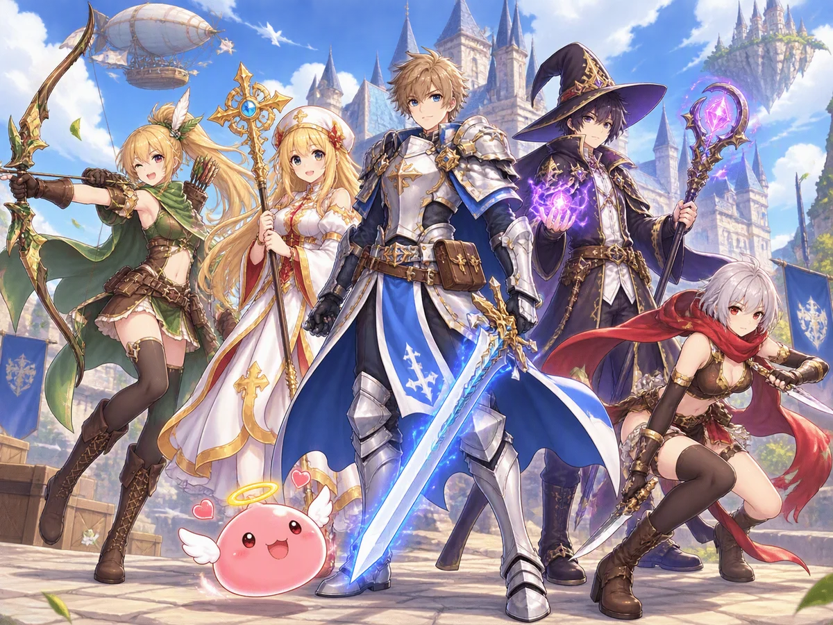 เหล่าผู้กล้า Ragnarok Online — Knight, Priest, Hunter, Wizard และ Assassin
